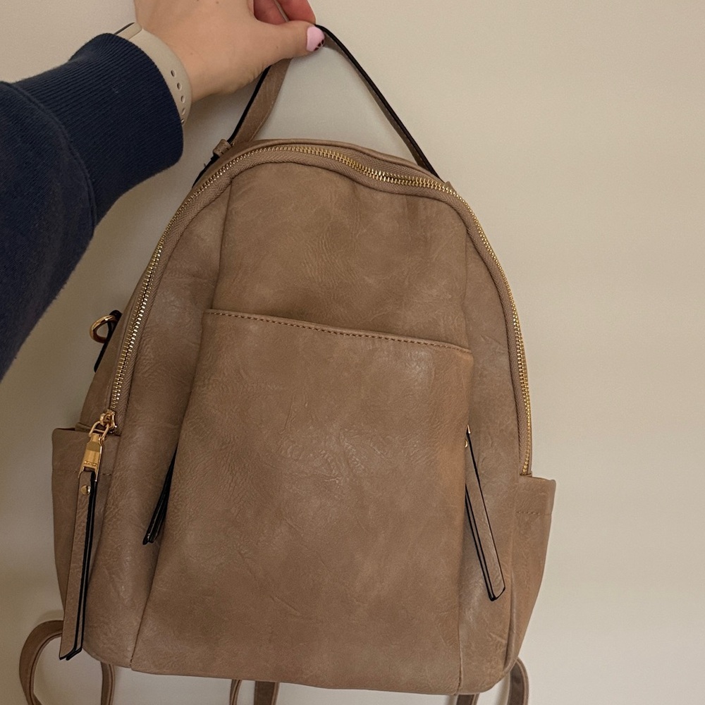 Stylish Tan Backpack